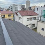 品川区にて屋根修理瓦屋根からエコグラーニに葺き替え